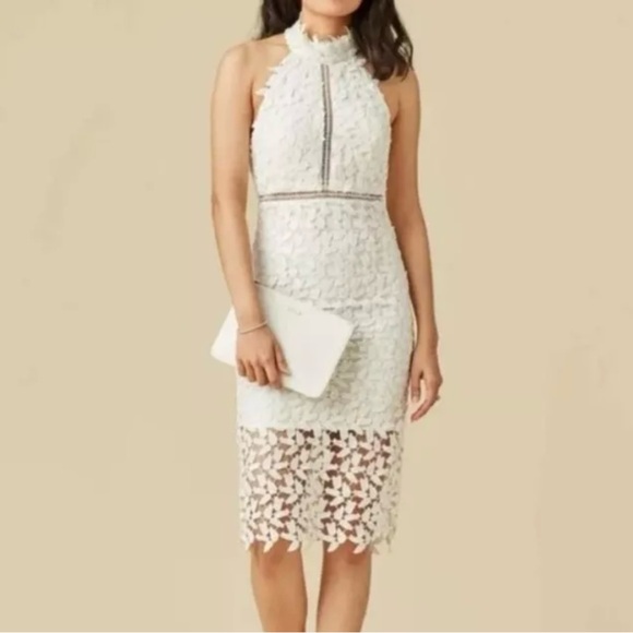 NWT Bardot Gemma Lace Halter MIDI dress from NORDSTROM - Picture 16 of 17